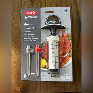 OXO SoftWorks Flavor Injector for Meat & Poultry BPA-Free Narrow & Wide Needles